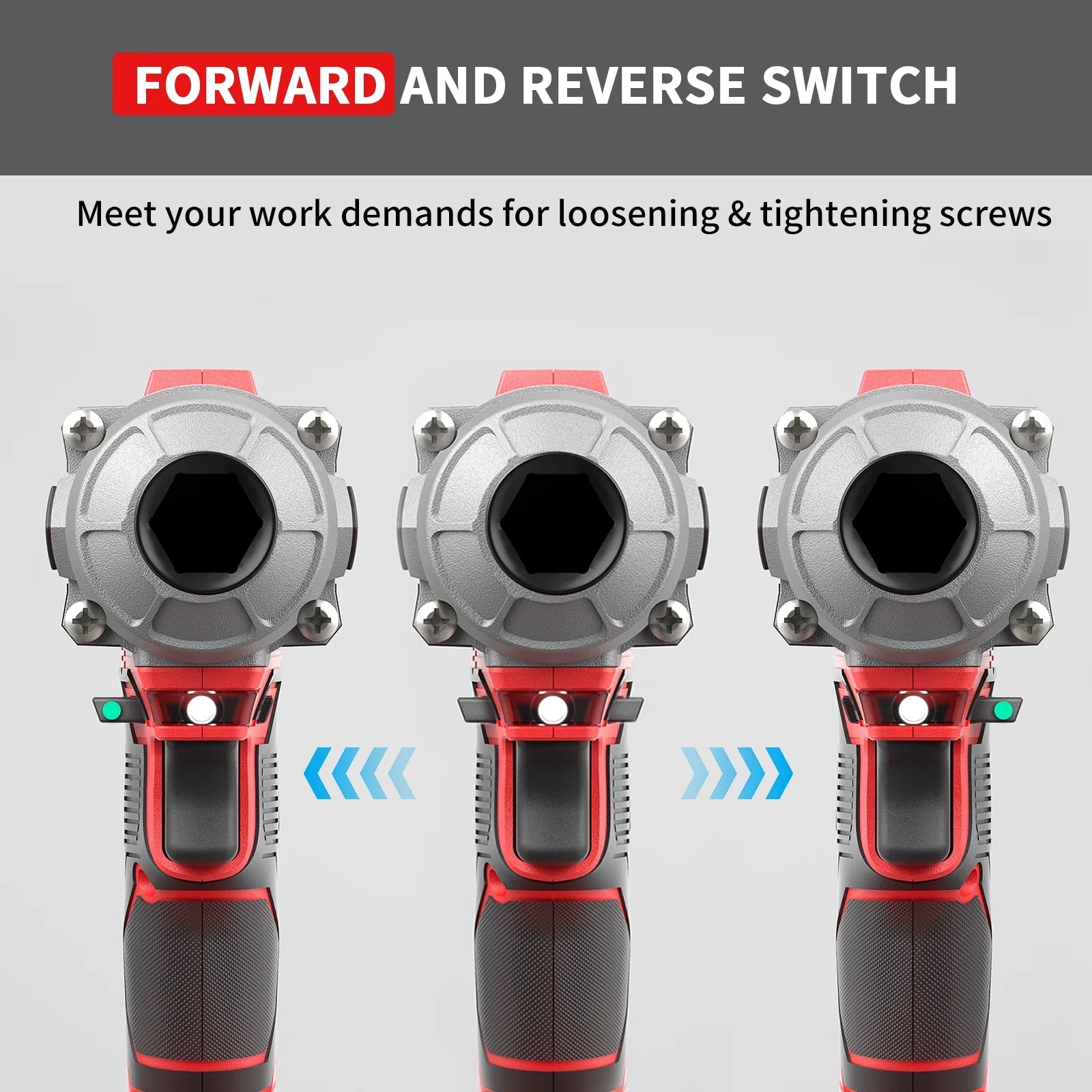 Cordless Impact Wrench, 1/2" Impact Gun, Max Torque 440 Ft-lbs (600 N.m) Heavy Duty Cordless Impact Driver, 3500 RPM Electric Impact Drill, 20V Brushless, 2x4.0Ah Li-ion Battery, 4Pcs Impact Sockets