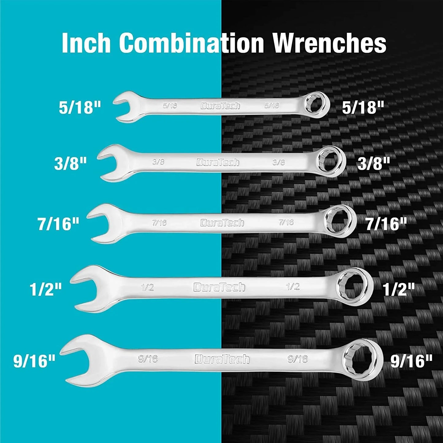 DURATECH 497 Piece Mechanics Tool Set SAE/Metric Ratchet And Wrench Sockets Set