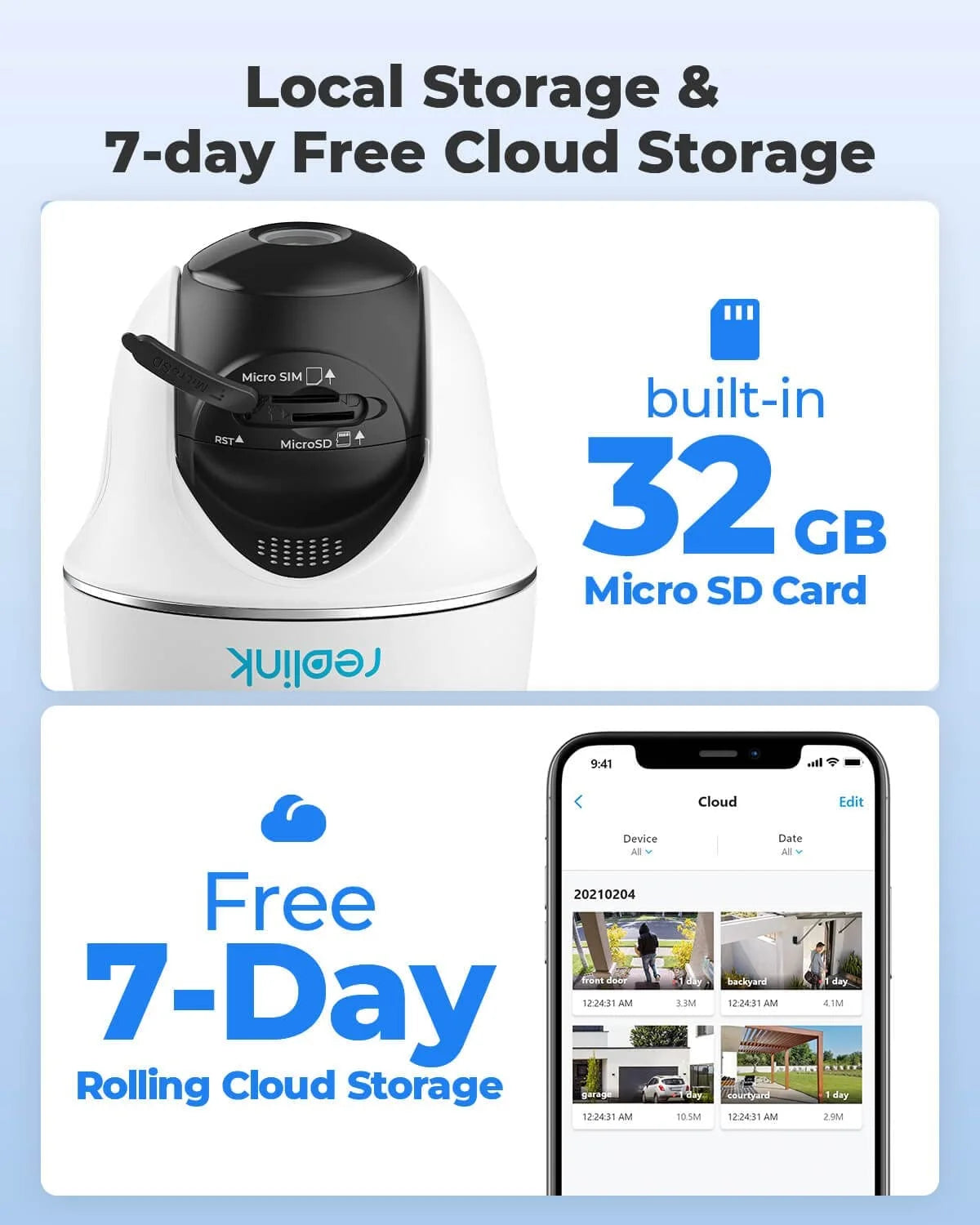 Reolink 4MP 3G/4G LTE Outdoor Security Solar-Powered Camera, 2K HD Vision, Support Cloud/SD Card