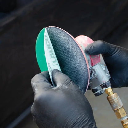 MAXX PROS Random Orbital Sander - Pneumatic Palm Sander - 6? x 3/16? Diam. Orbit - Hook and Loop Pad