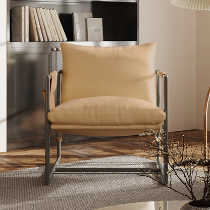 AUSTUFF Sling Accent Chairs for Living Room Storage Bag Chair, Khaki