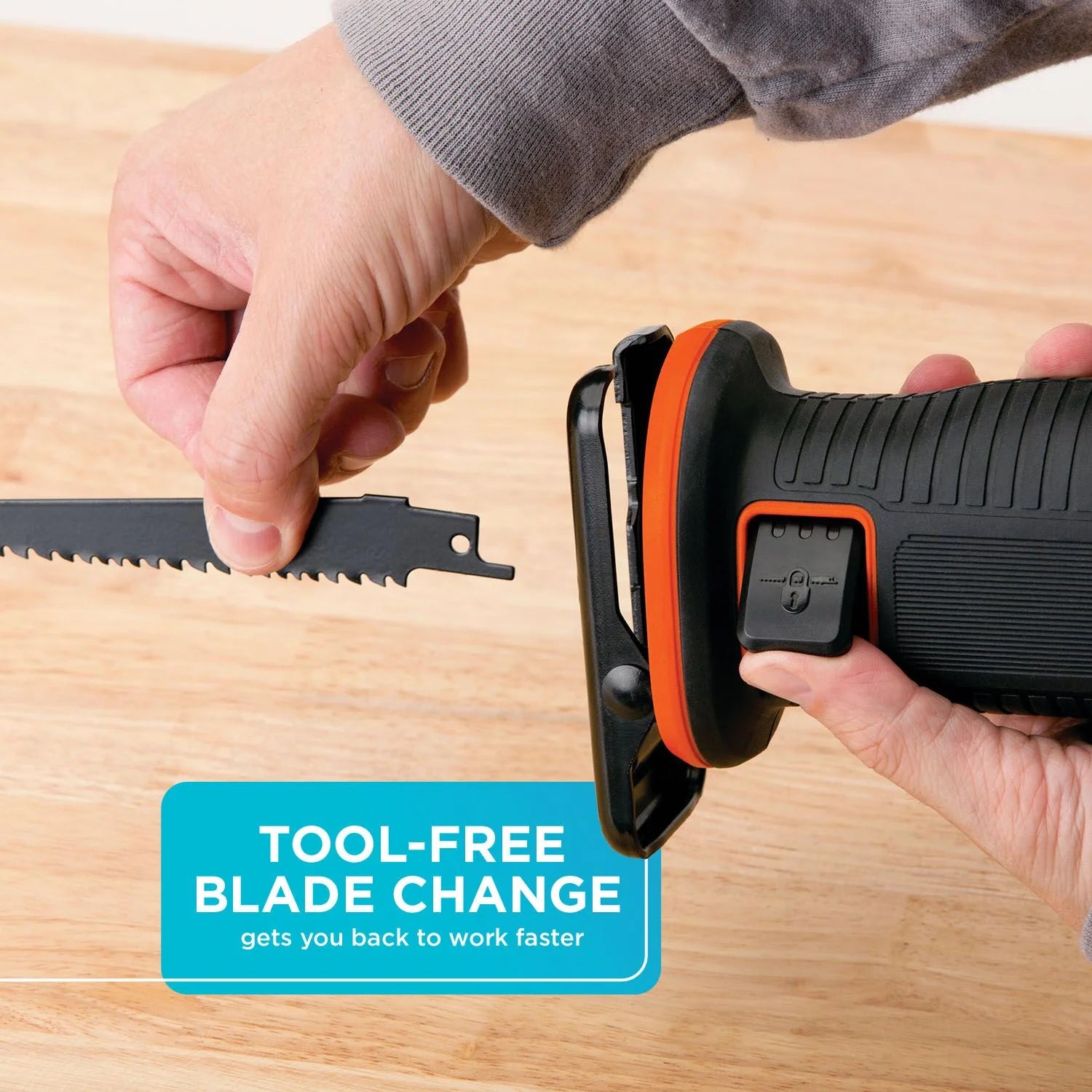 BLACK+DECKER 20V Cordless Reciprocating Saw, 1.5Ah, Battery and Charger Included
