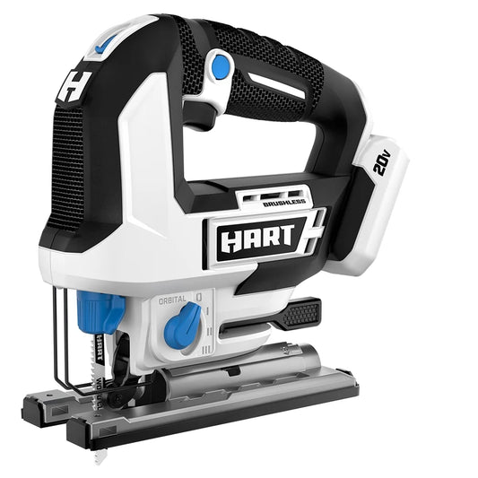 HART 20-Volt Brushless Orbital Jig Saw with 4Ah Battery and Charger Starter Kit Bundle