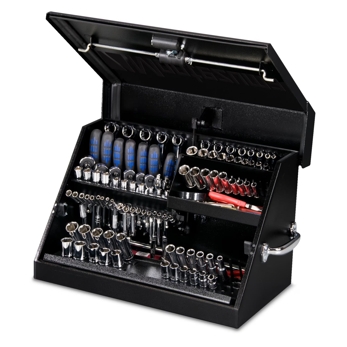 Montezuma 23" x 14" Triangle Toolbox (Steel, Black)