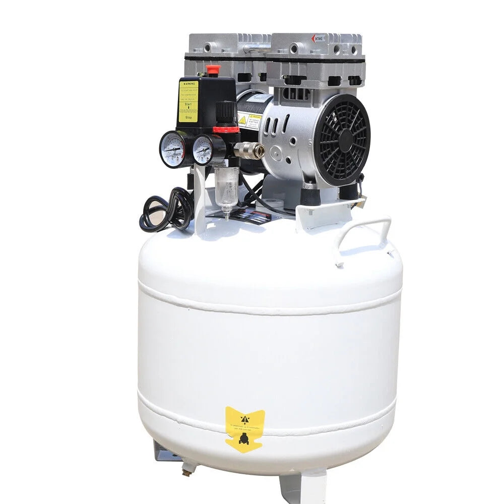 40L Dental Medical Air Compressor Silent Air Compressor Oilless 115PSI 0.75KW