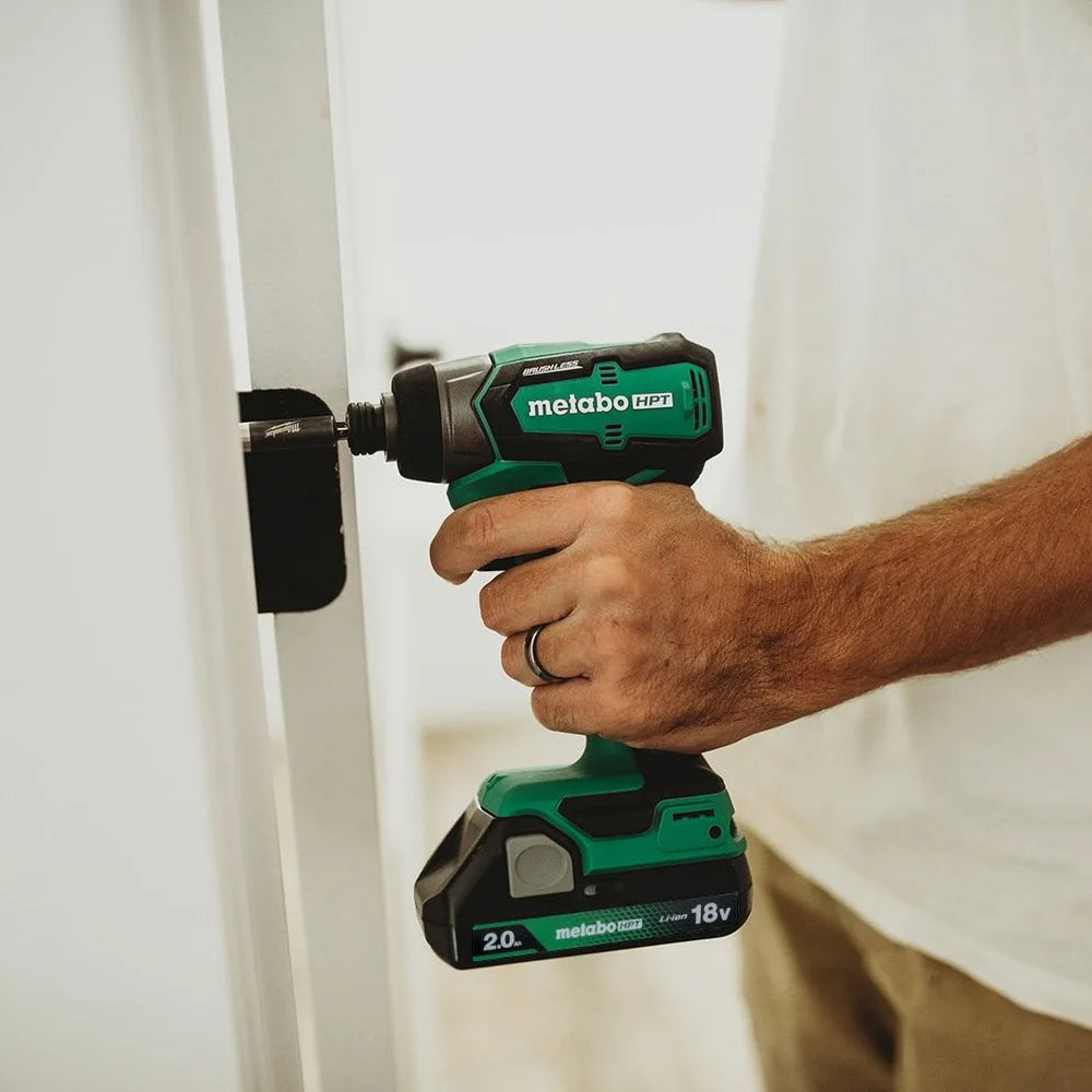 Metabo HPT KC18DDX4SM 18V MultiVolt Brushless Lithium-Ion Cordless 4-Tool Sub-Compact Combo Kit with 2 Batteries (2 Ah)