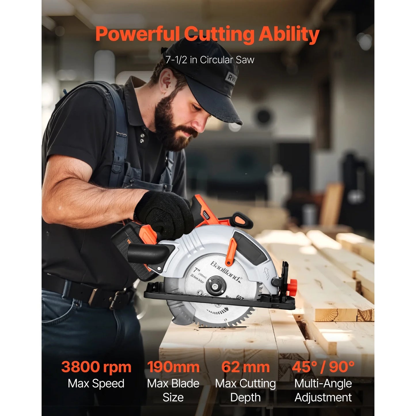 KFFKFF Equipment Set, 20V Brushless 5-Piece Set, Wireless Power Equipment Set, Wireless Drill and Impact Driver, inclusive of 4.0 Ah Batteries, Charging Device, Reciprocal Saw, Round Saw