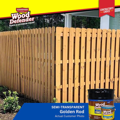 Wood Defender Semi-transparent Fence Stain GOLDEN ROD 5-gallon