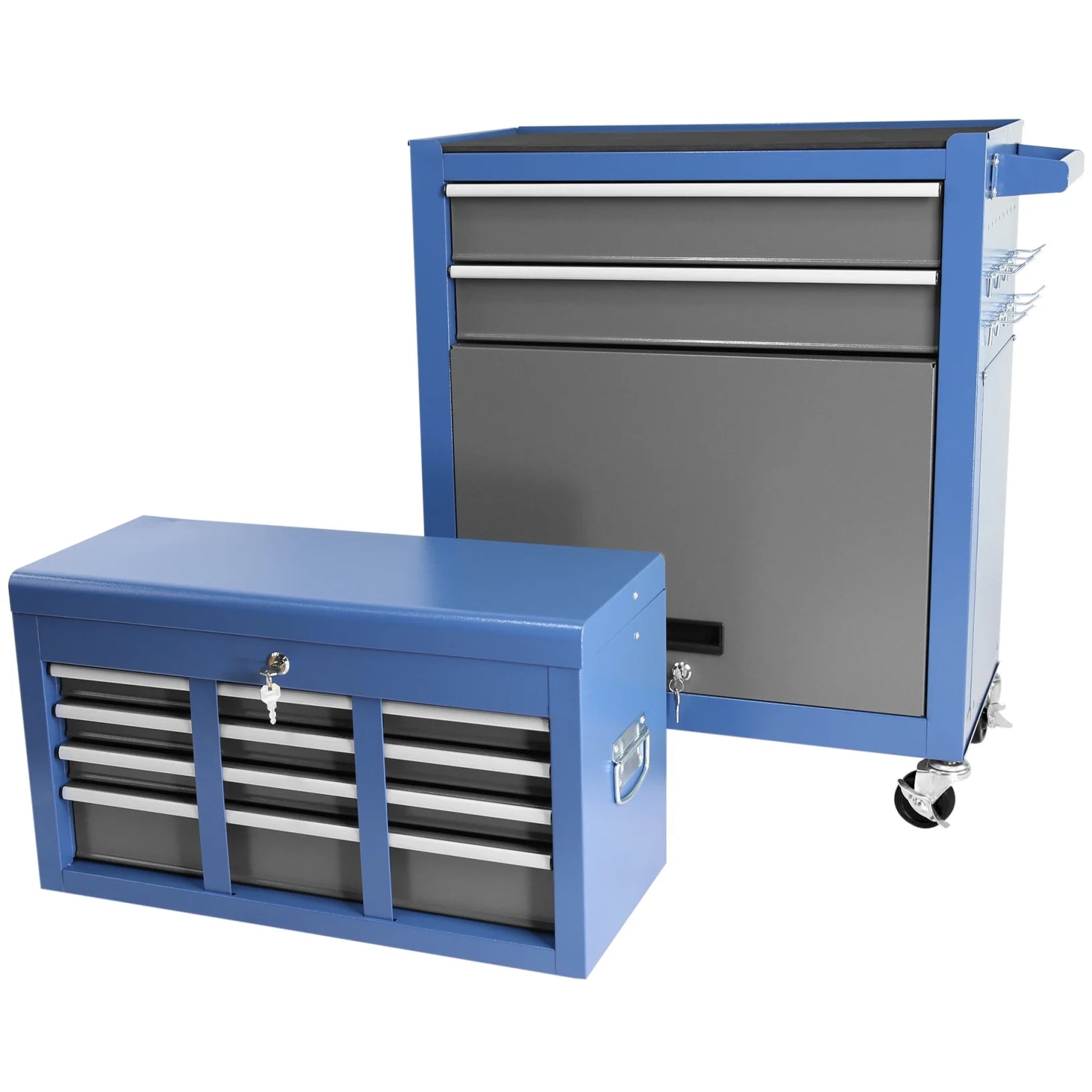 Roller Tool Chest with 8-Drawer and Wheels,Tool Box Organizer for Workshop Mechanics Garage ,Detachable Large Tool Cabinet ,Storage Organizer for Workshop Garage Repair Shop Household,Blue