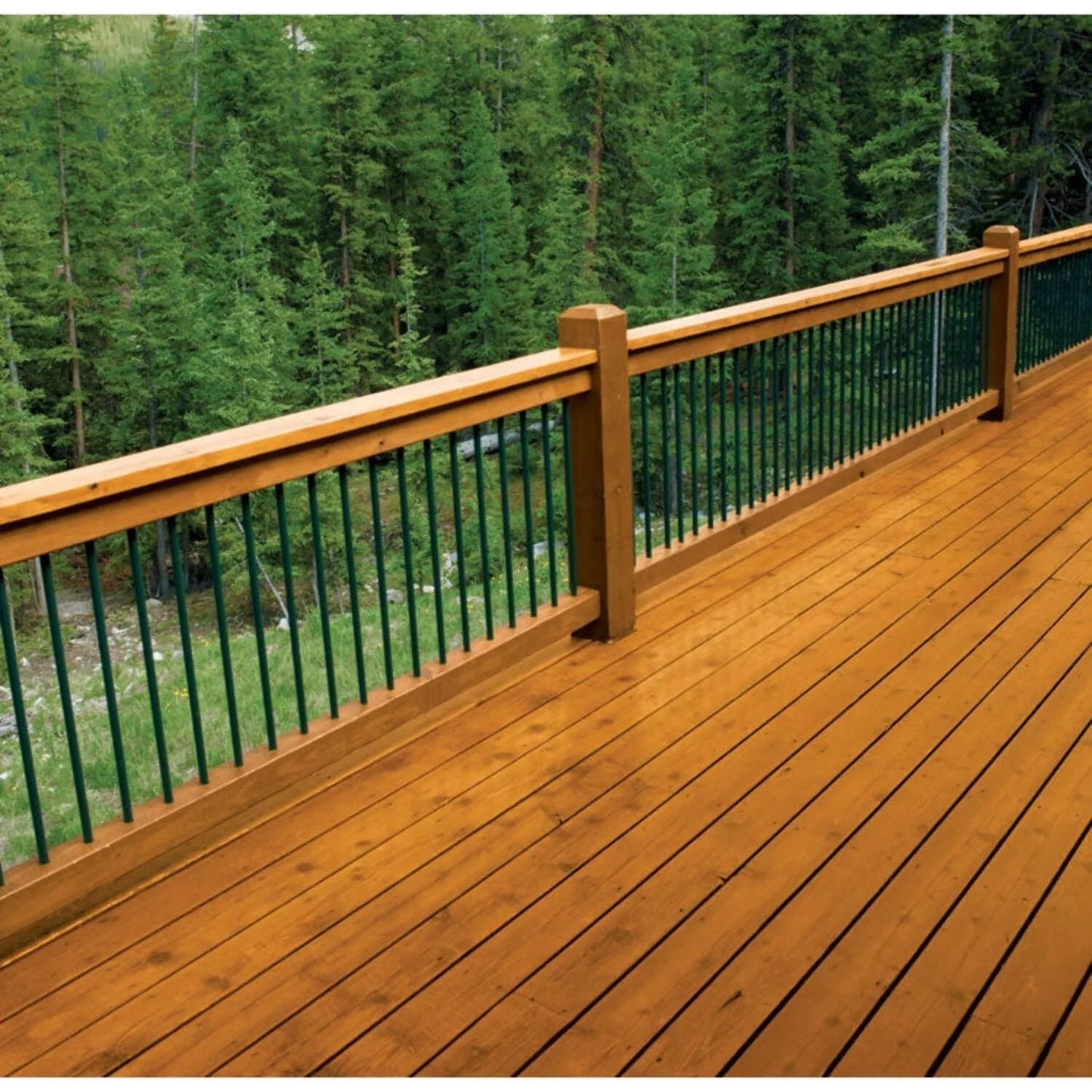 1 gal ProLuxe SIK44045 Mahogany Premium Deck Exterior High Performance Wood Finish, Transparent Satin