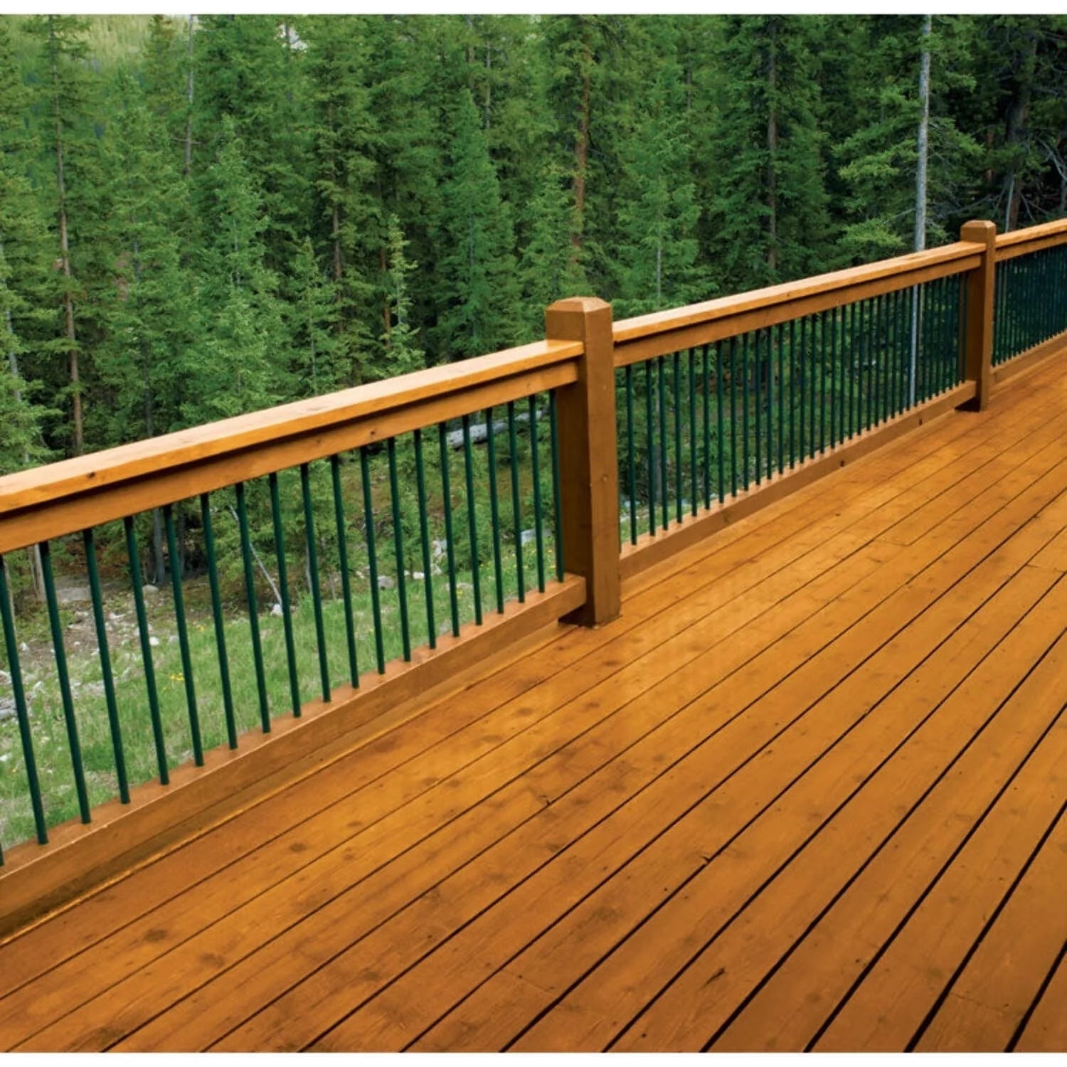 1 gal ProLuxe SIK44045 Mahogany Premium Deck Exterior High Performance Wood Finish, Transparent Satin