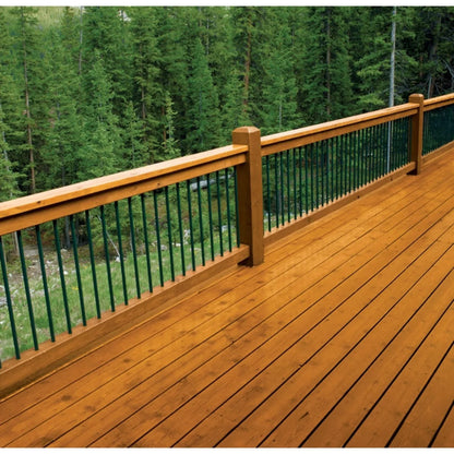 1 gal ProLuxe SIK44045 Mahogany Premium Deck Exterior High Performance Wood Finish, Transparent Satin