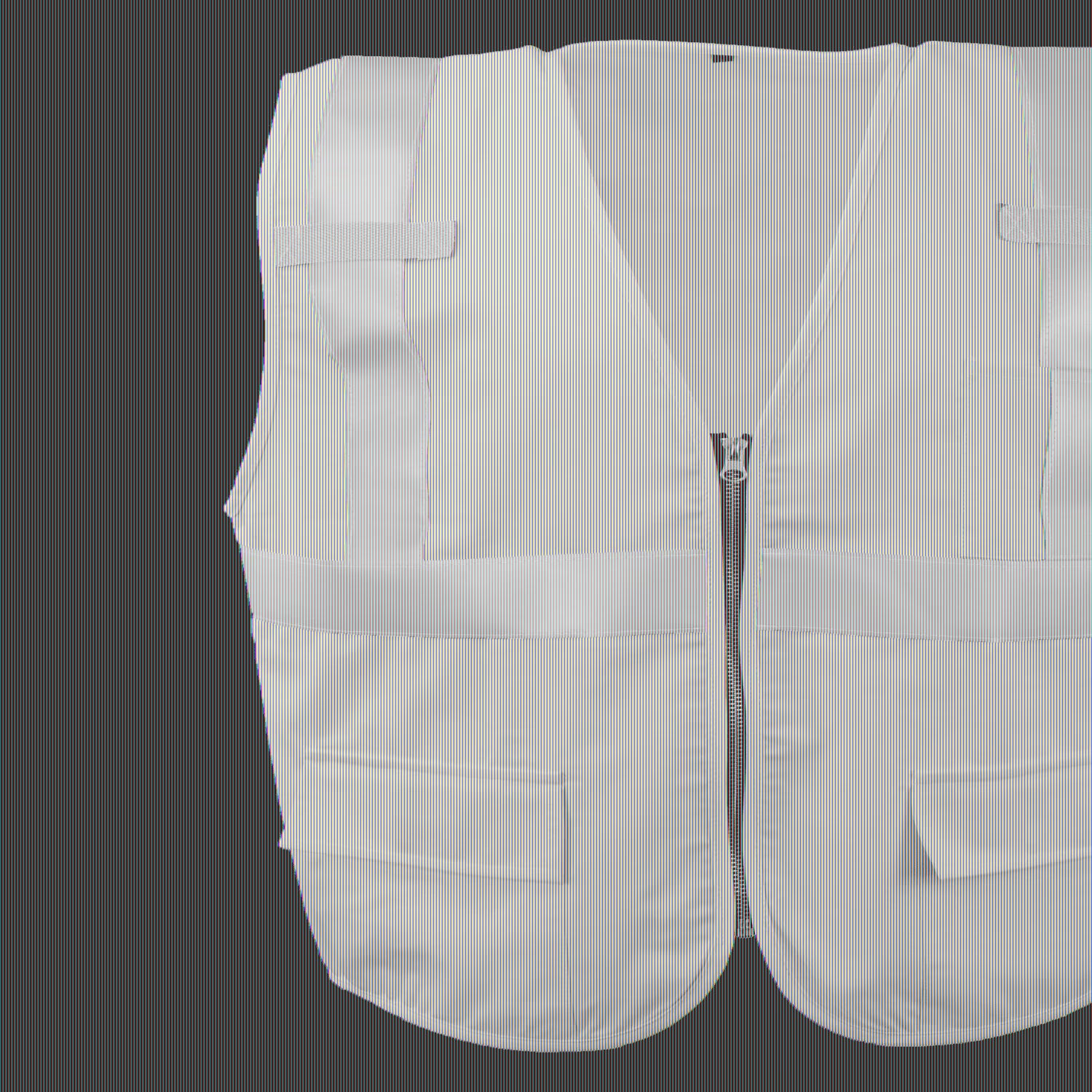 Ironwear 1255 Class 2 Flame-Resistant Safety Vest w/Zipper & Radio Tabs