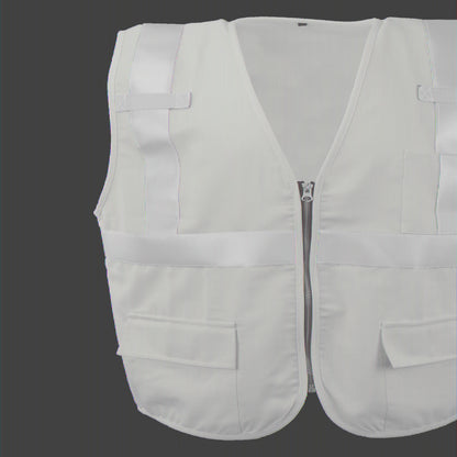 Ironwear 1255 Class 2 Flame-Resistant Safety Vest w/Zipper & Radio Tabs