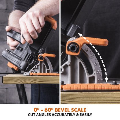 Evolution R185CCS 120V, 15A 7-1/4in Corded Circular Power Saw, 6000 RPM