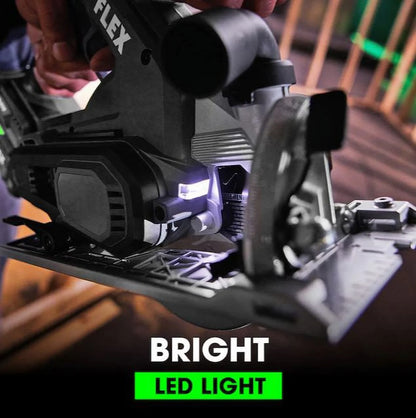 FLEX 24-volt 6-1/2-in Brushless Cordless Circular Saw Kit Circular Saw (1-Battery and Charger Included)