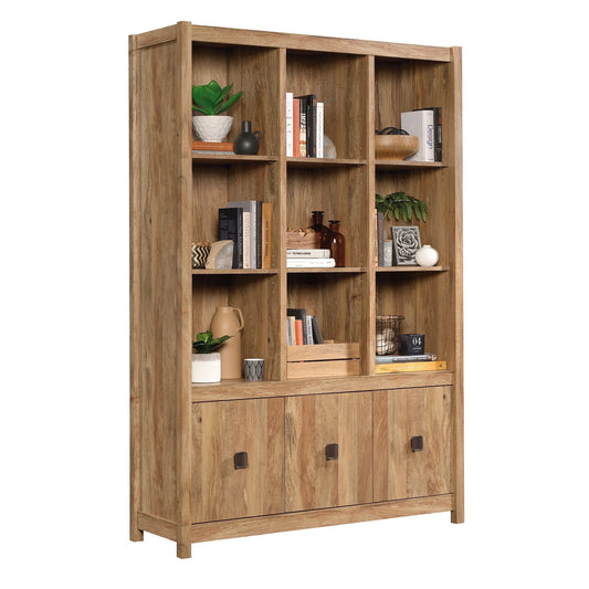 Sauder Cannery Bridge Bookcase Storage Wall Unit, Sindoori Mango Finish