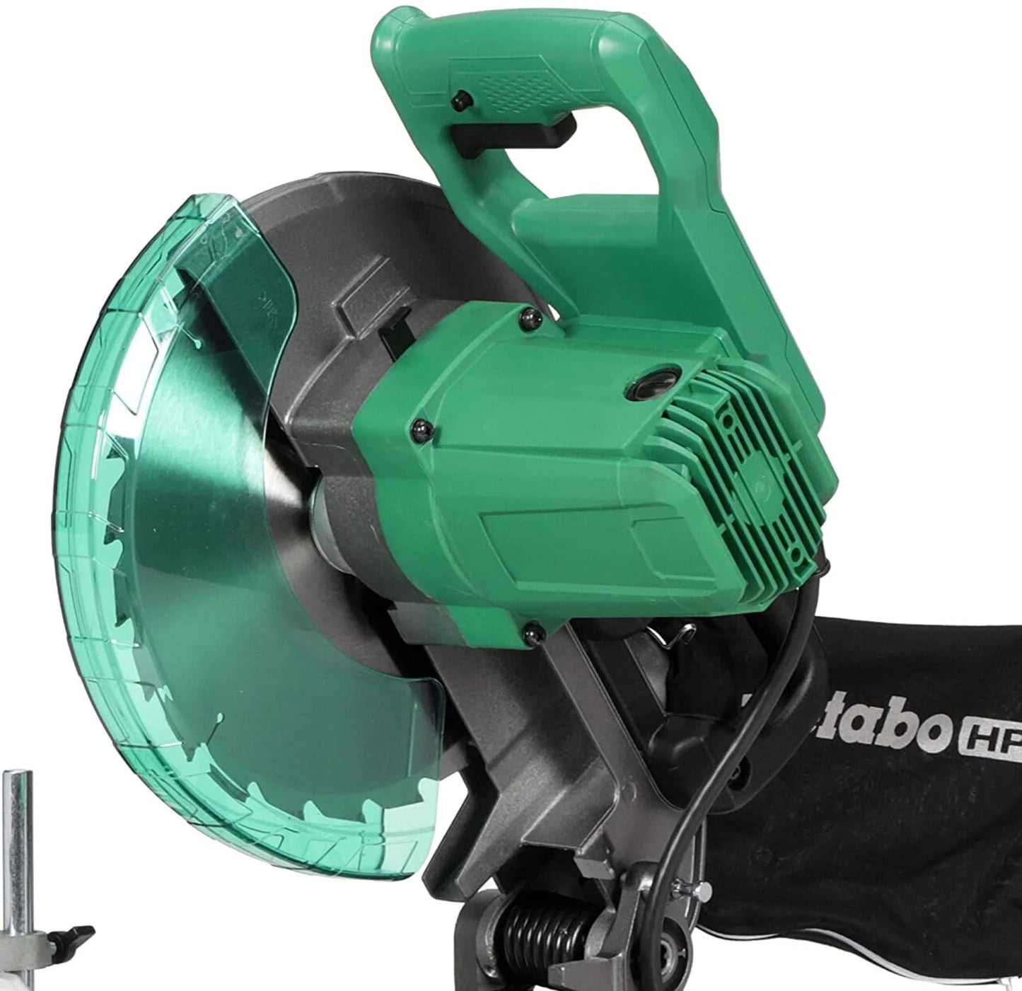 Metabo HPT 10-Inch Compound Miter Saw, Single Bevel, 15-Amp Motor, 0-52 Miter Angle Range, 0-45 Bevel Range, Large Table, 10" 24T TCT Miter Saw Blade C10FCGS