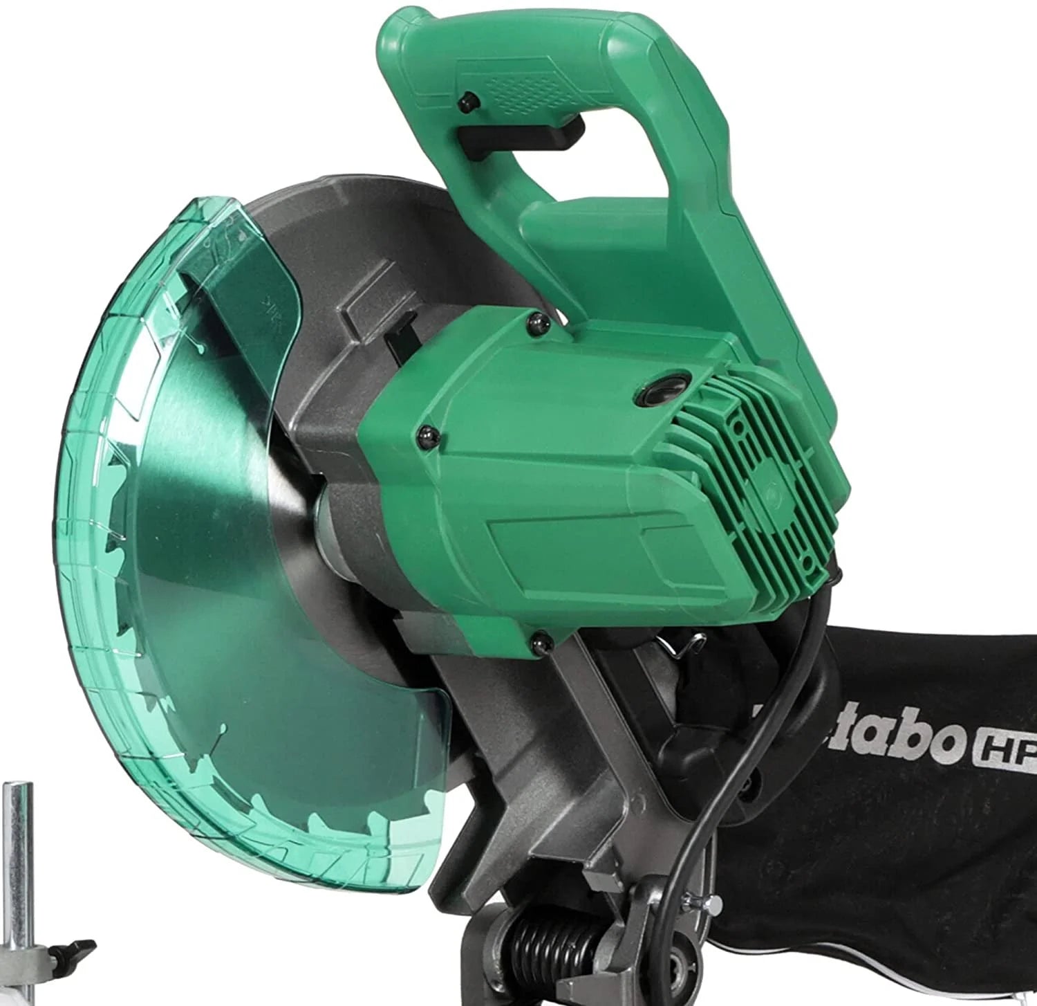 Metabo HPT 10-Inch Compound Miter Saw, Single Bevel, 15-Amp Motor, 0-52 Miter Angle Range, 0-45 Bevel Range, Large Table, 10" 24T TCT Miter Saw Blade C10FCGS