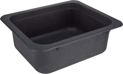 RecPro RV Kitchen or Bathroom Bar Sink | 15" X 13" | White or Black Granite | Single Plumbing Hole | Made in USA (Black Granite)