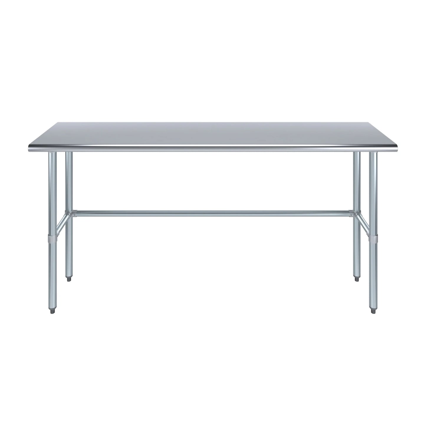 18" x 72" Stainless Steel Work Table with Open Base