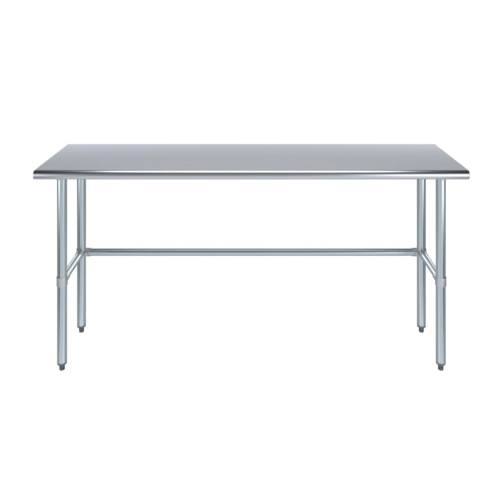 18" x 72" Stainless Steel Work Table with Open Base