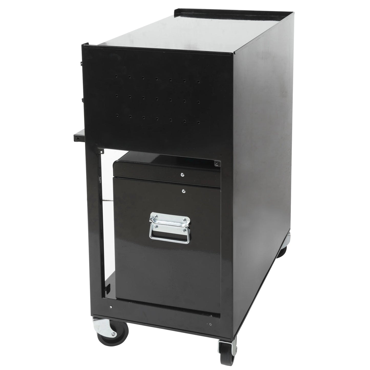 Frontier 24-inch 5-Drawer Rolling Tool Chest and Cabinet Combo, Steel, Black