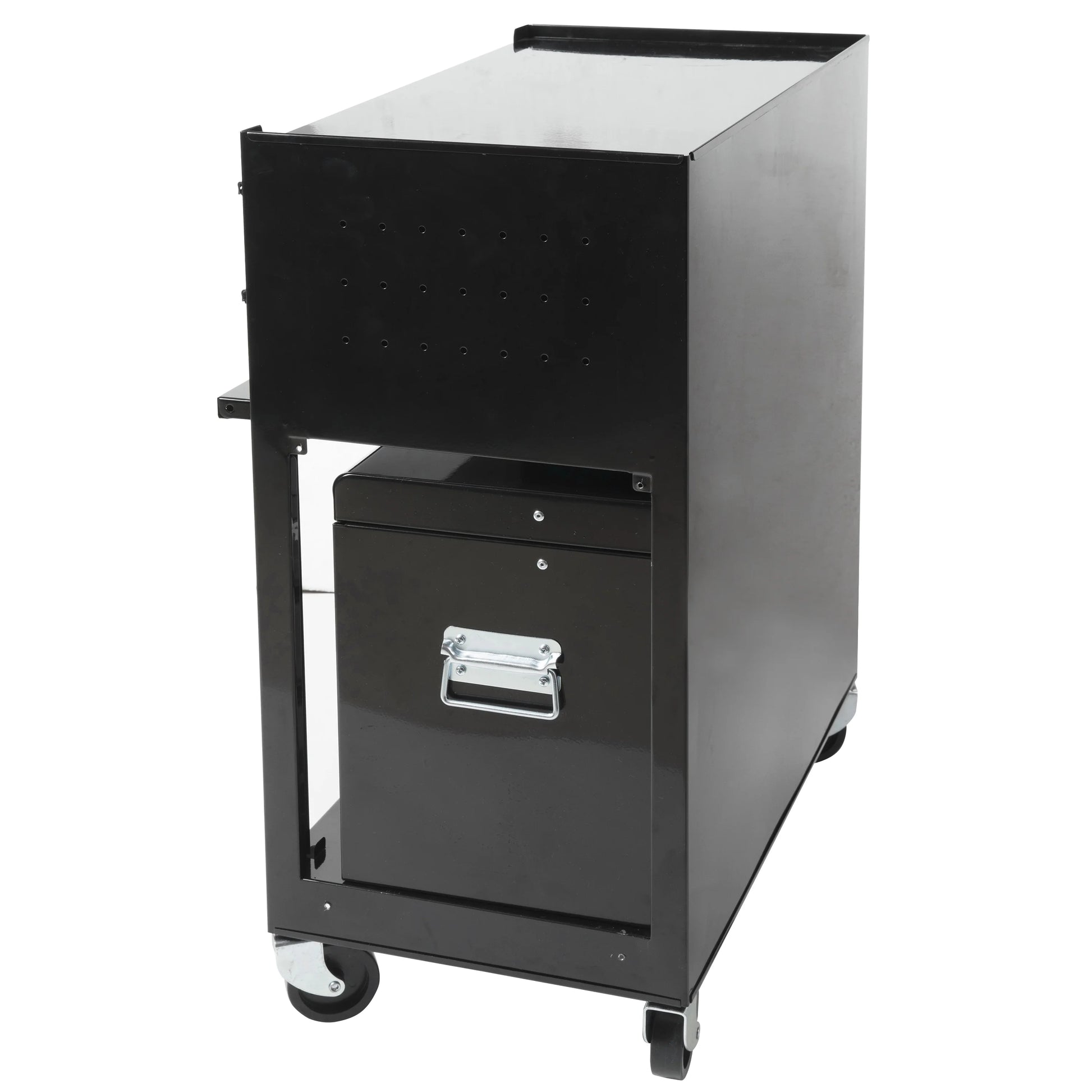 Frontier 24-inch 5-Drawer Rolling Tool Chest and Cabinet Combo, Steel, Black