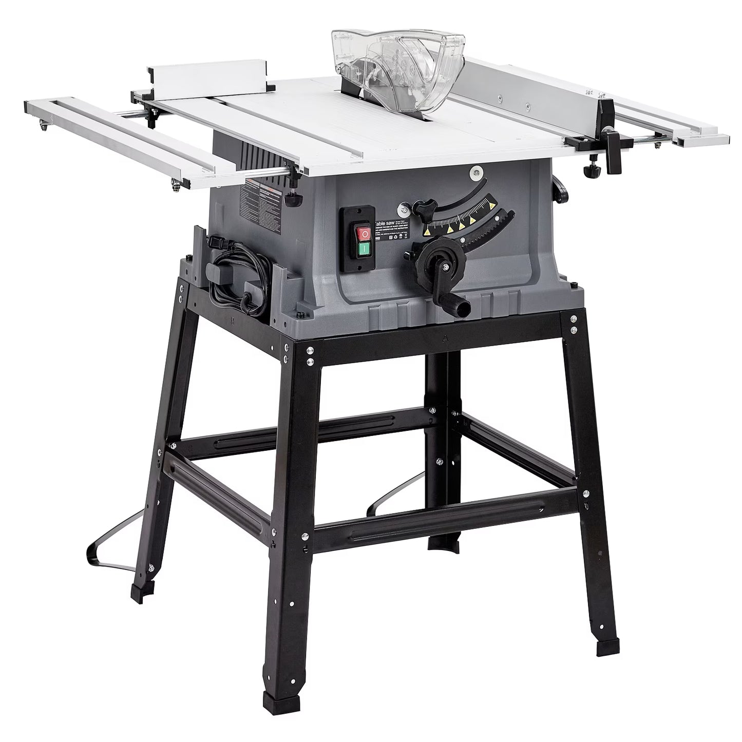 Wpond 1800W, 15A 10in Portable Table Power Saw, 5000 RPM