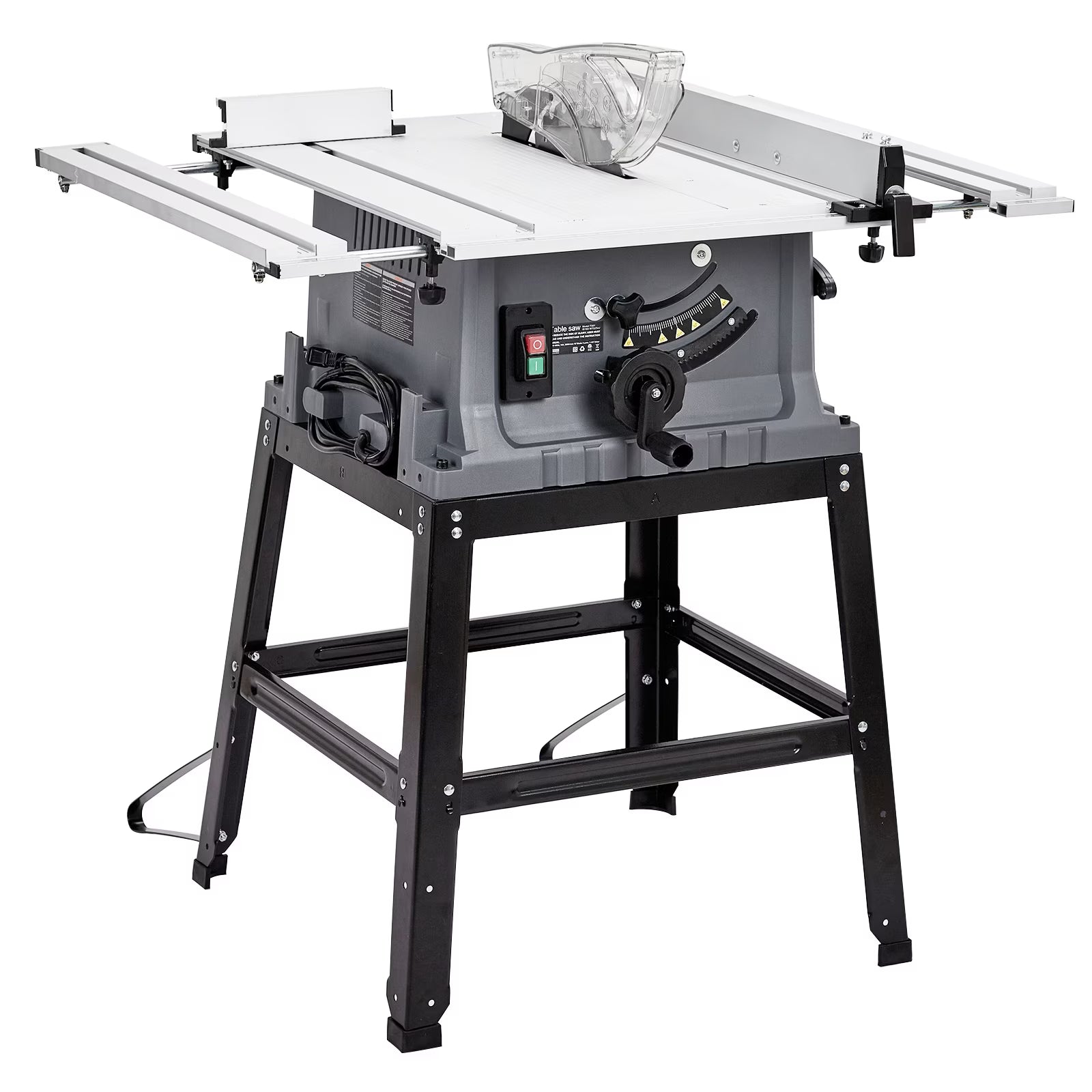 Wpond 1800W, 15A 10in Portable Table Power Saw, 5000 RPM