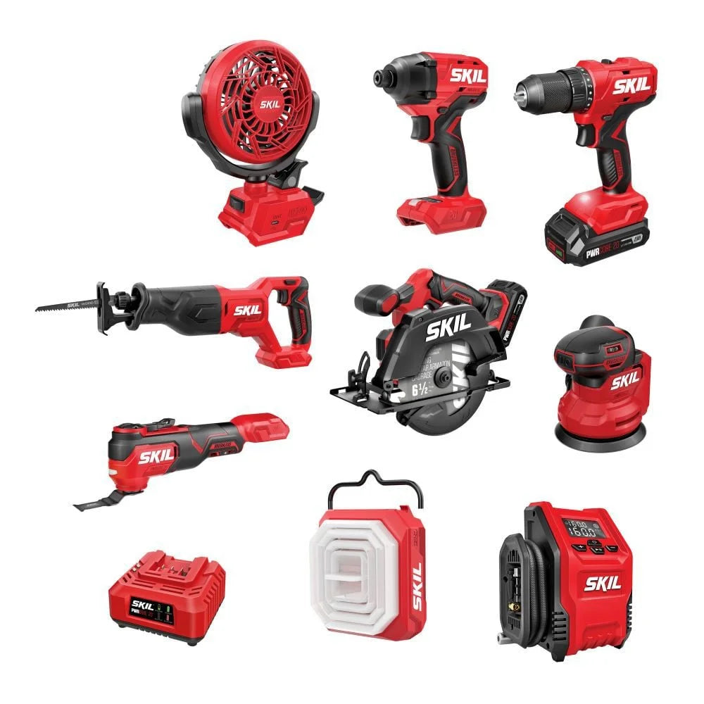 Skil 20V Brushless 9-Tool Combo Kit