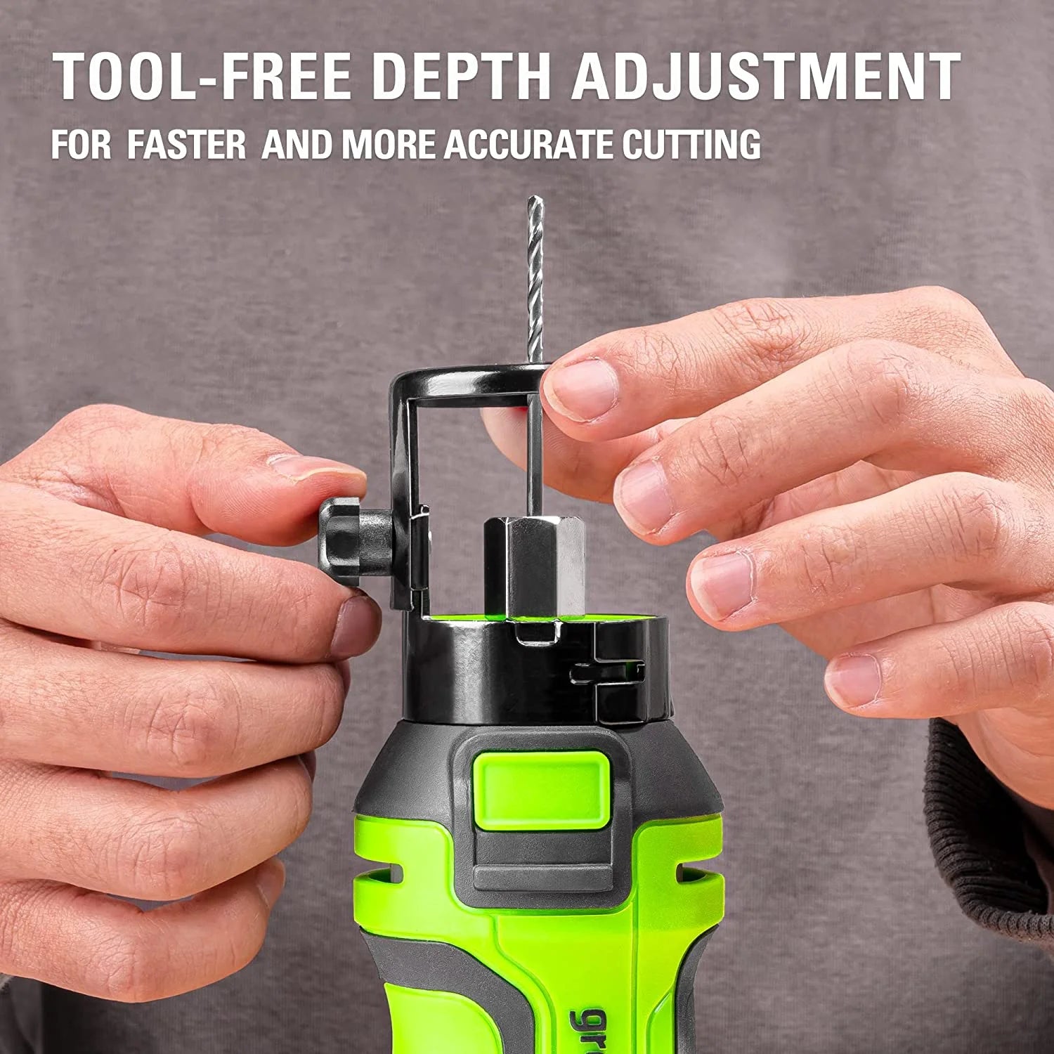 Greenworks 24V Speed Saw Rotary Cut 27,000 RPM Tools 6 Piece Kit with 2Ah Battery and Charger