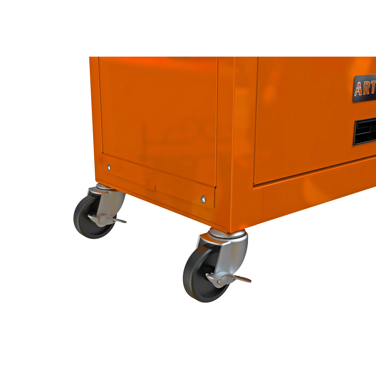 Pouseayar 8-Drawers Steel Rolling Tool Chest with Wheels and Drawers, Orange