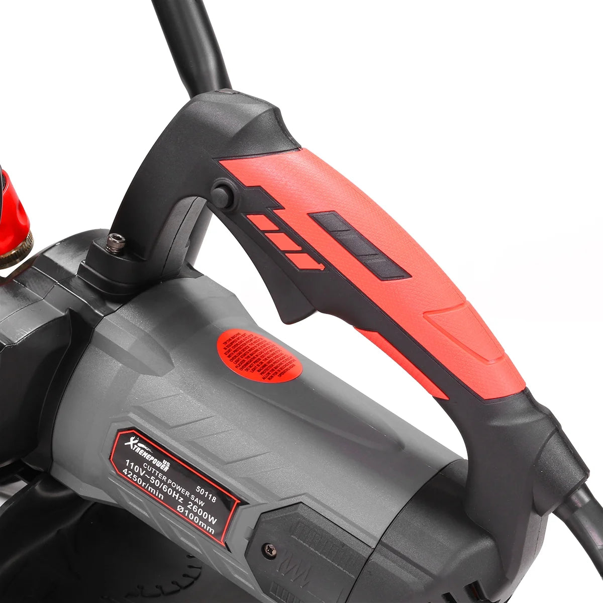 XtremepowerUS 14" Electric Concrete Saw, 2600W/15A Motor, Circular Saw Cutter With 5" Cutting Depth, Wet/Dry Disk Saw Cutter Includes Water Line, Pump For Stone, Brick, Porcelain, Concrete