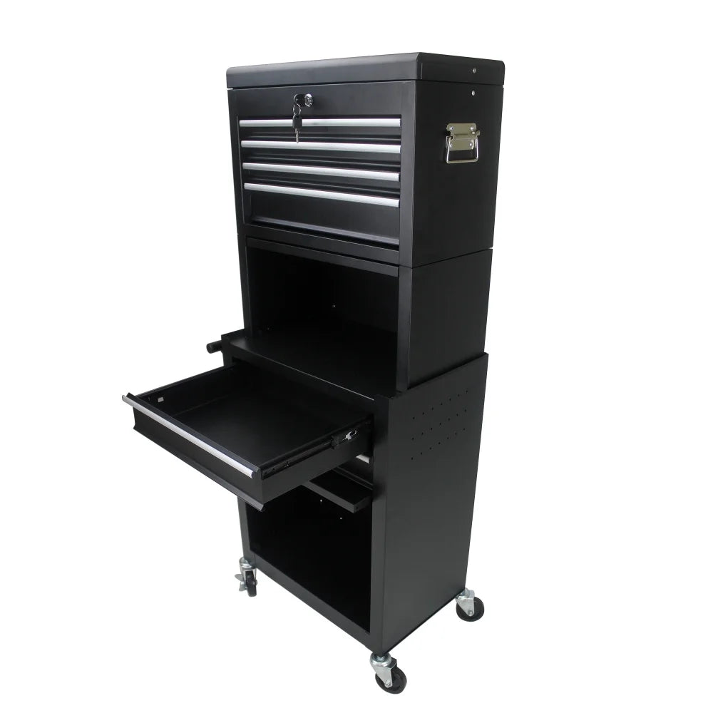 6 Drawers Rolling Tool Chest Cabinet,High Capacity Tool Storage Cabinet ,Rolling Tool Box with Wheels and Locking System,Portable Tool Organizer for Garage Warehouse Workshop