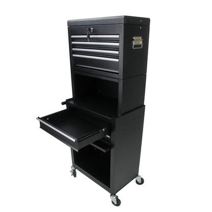 6 Drawers Rolling Tool Chest Cabinet,High Capacity Tool Storage Cabinet ,Rolling Tool Box with Wheels and Locking System,Portable Tool Organizer for Garage Warehouse Workshop