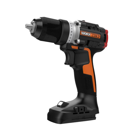 Worx Nitro WX130L.9 20V Compact Brushless 1/2? Drill/Driver (No Battery and Charger Included - Tool Only)