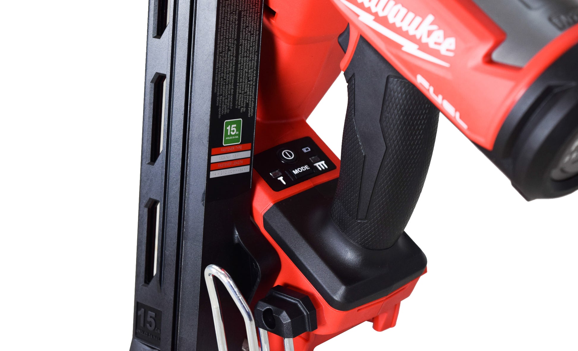 Milwaukee 2839-20, 18V Cordless 15-Gauge Angled Finish Nail Gun