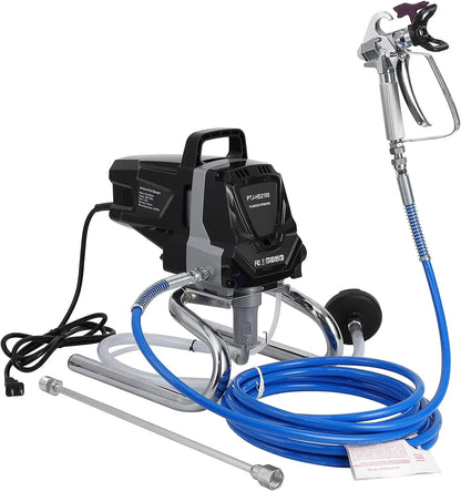 Stand Airless HVLP Paint Sprayer, High Efficiency, Thinning-Free, Minimal Overspray, for Home Exterior & House Interior DIY Painting Projects, with Extension Rod