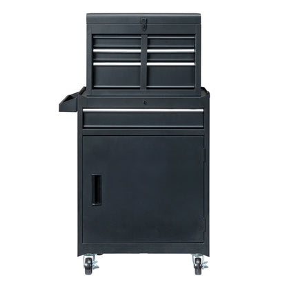 BaytoCare 4-Drawer Rolling Tool Chest for Garage, Warehouse, Factory, Black