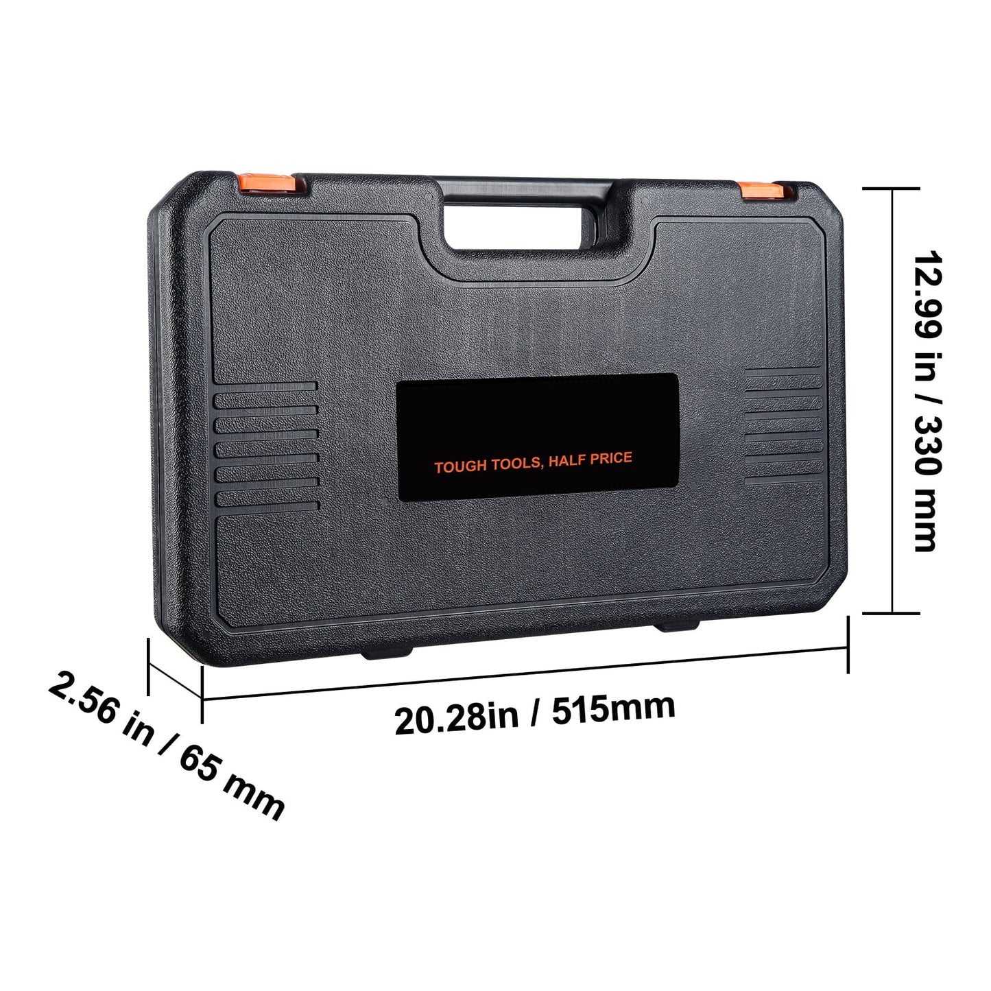 BENTISM 1/2" Drive Impact Socket Set, 34 Piece Socket Set Metric 8-36mm, 6 Point Cr-MO Alloy Steel for Auto Repair, Includes Adapters & Ratchet Handle & Storage Case