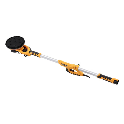 9 Inch Electric Drywall Sander withBearing, LED Light, 98.5% Dust Collection, 5 Variable Speeds, Removable 360° Rotating Sanding Disc, High Performance, 1390W Motor Power (US