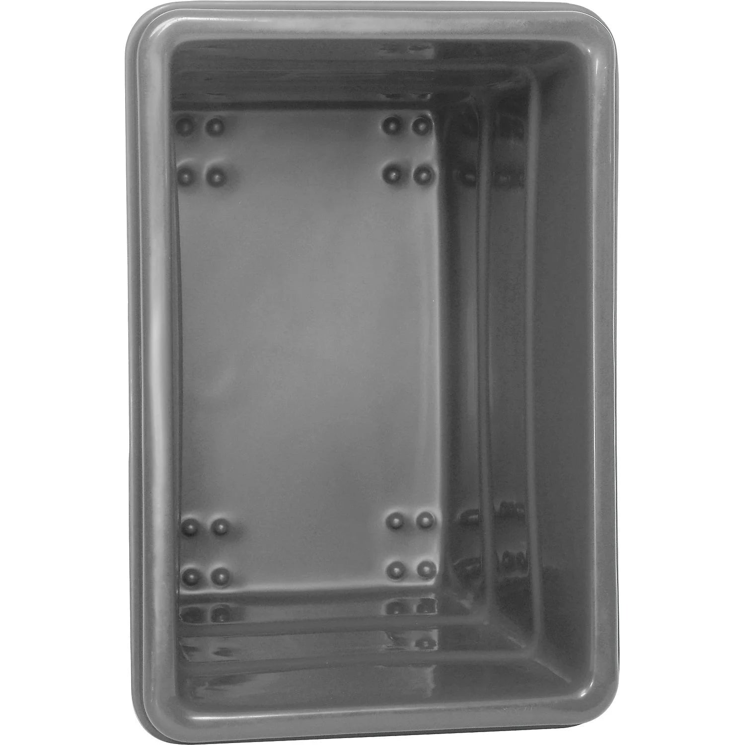 8 Bushel Plastic Bulk Box Truck, Direct Mount Base, Gray, 33-3/10"L x 24-3/5"W x 27-2/5"H