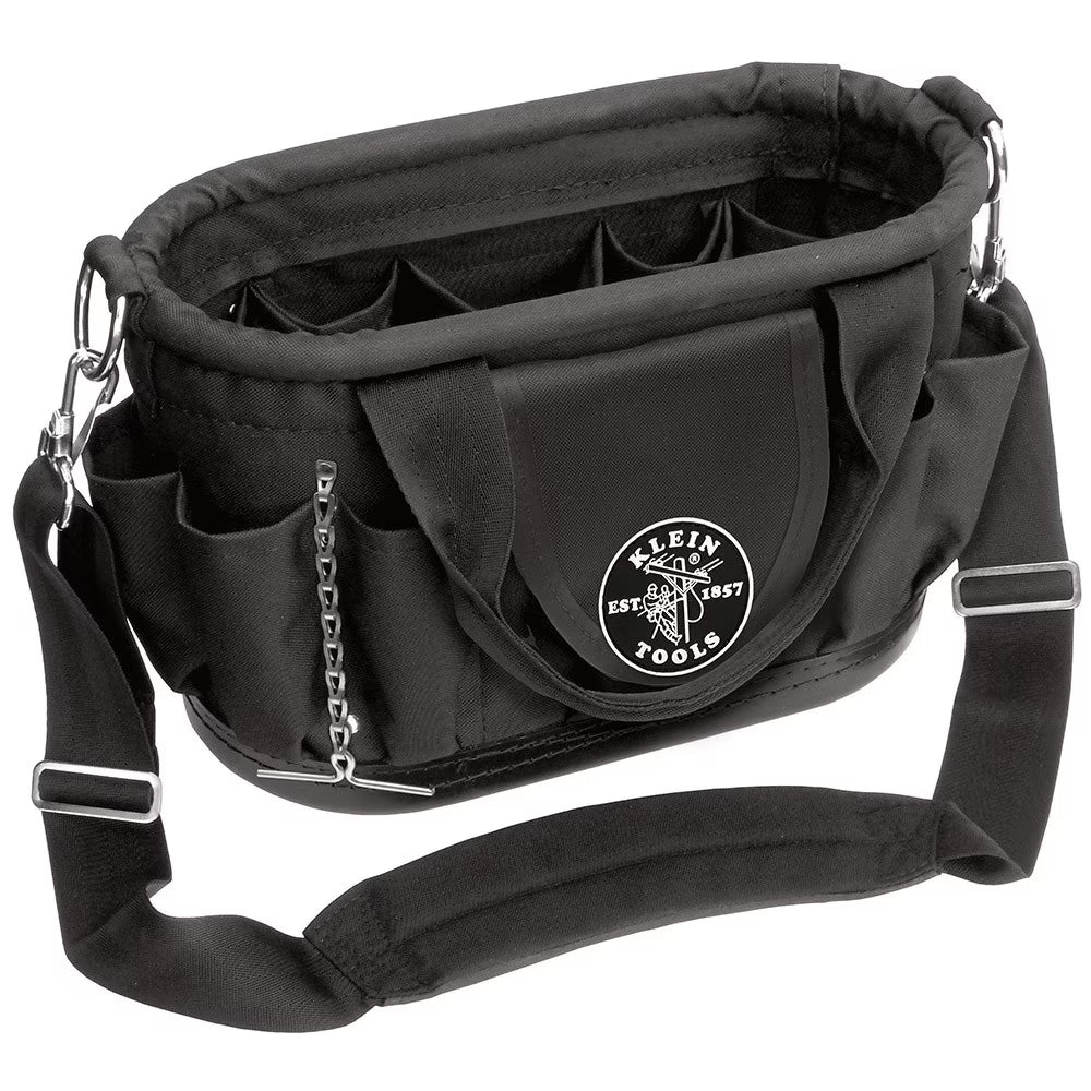 Klein Tools 58890 17 Pocket Tool Tote with Shoulder Strap
