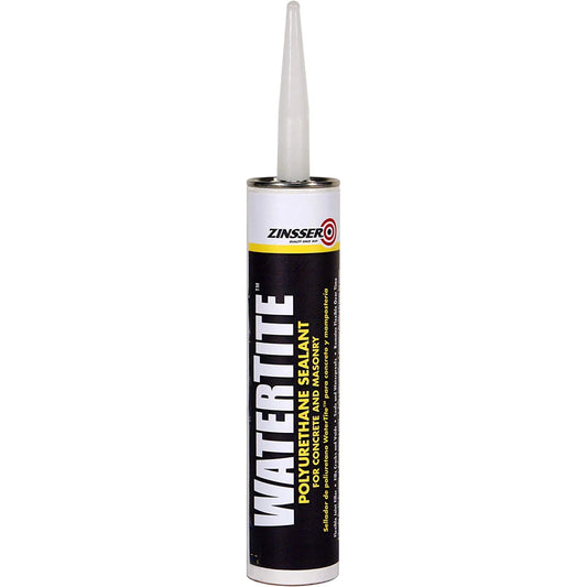 12 Pack, Gray, Zinsser WaterTite Polyurethane Sealant for Concrete and Masonry-5091DSV, 10.1 oz Cartridge