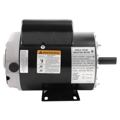 maXpeedingrods 5HP SPL Air Compressor Electric Motor, 56 Frame 3450RPM, 230V 15.0Amps Voltage, 5/8" Keyed Shaft, CCW Rotation, 1.88" Shaft Length for Air Compressors