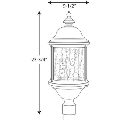 Progress Lighting - Three Light Post Lantern - Outdoor - Ashmore - Outdoor Light