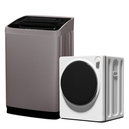 TABU Washer and Dryer Set, 17.6LBS Full Automatic Washing Machine & 8.8LBS Portable Dryer (Gray& White)