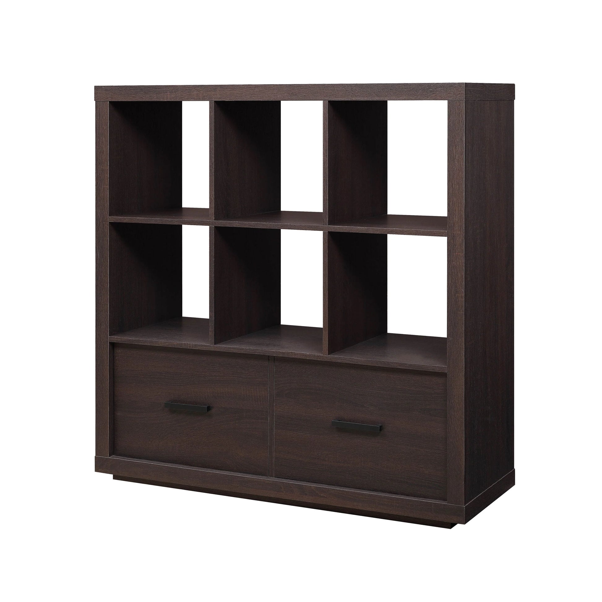 Better Homes & Gardens Steele 6 Cube Storage Bookcase Organizer with Drawers, Multiple Finishes