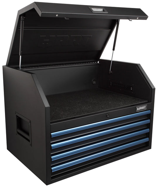 Hart 4-Drawer Steel Tool Chest Power Strip for Tool Storage